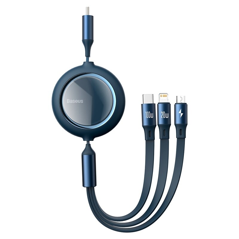 Retractable Type-C 100W USB-C Cable