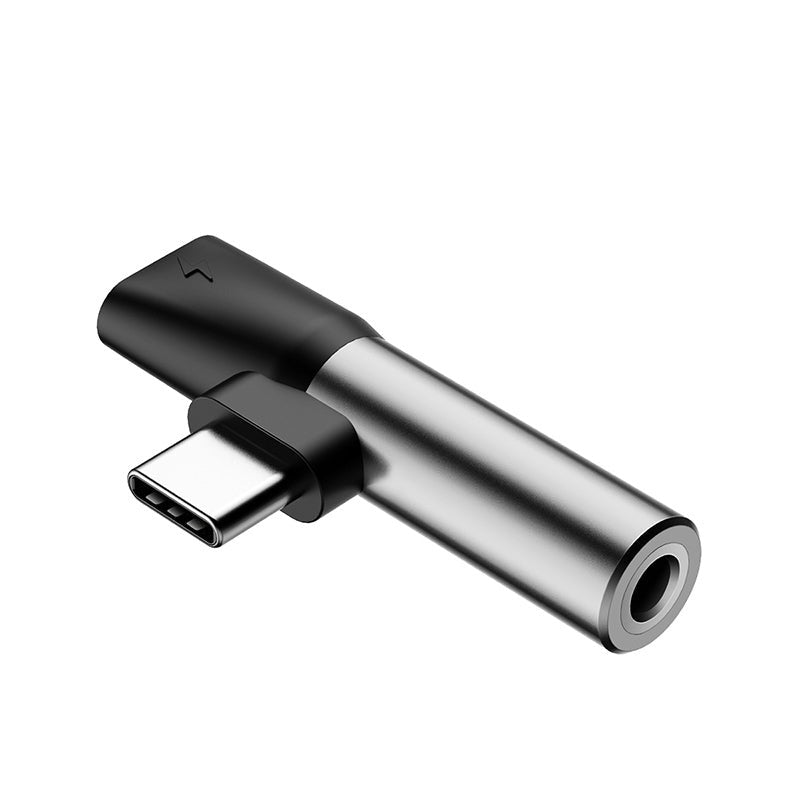 2-in-1 USB Type-C Converter to 3.5mm AUX Jack Adapter USB-C