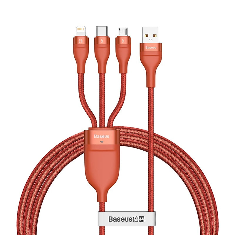 3-in-1 USB Type-C Cable