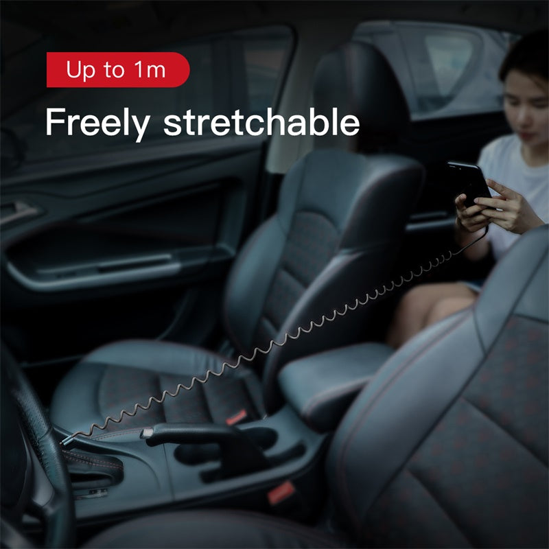 Spring USB Cable for iPhone Charger Quick Charging Data