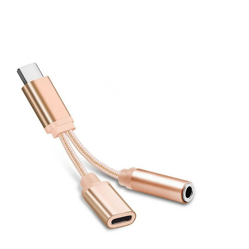 Braided 2-in-1 Type-C to 3.5mm Cable