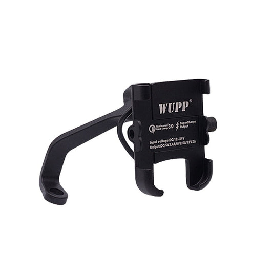 Motorcycle Universal Aluminum Alloy Phone Holder With USB Charger Handlebar Bracket for