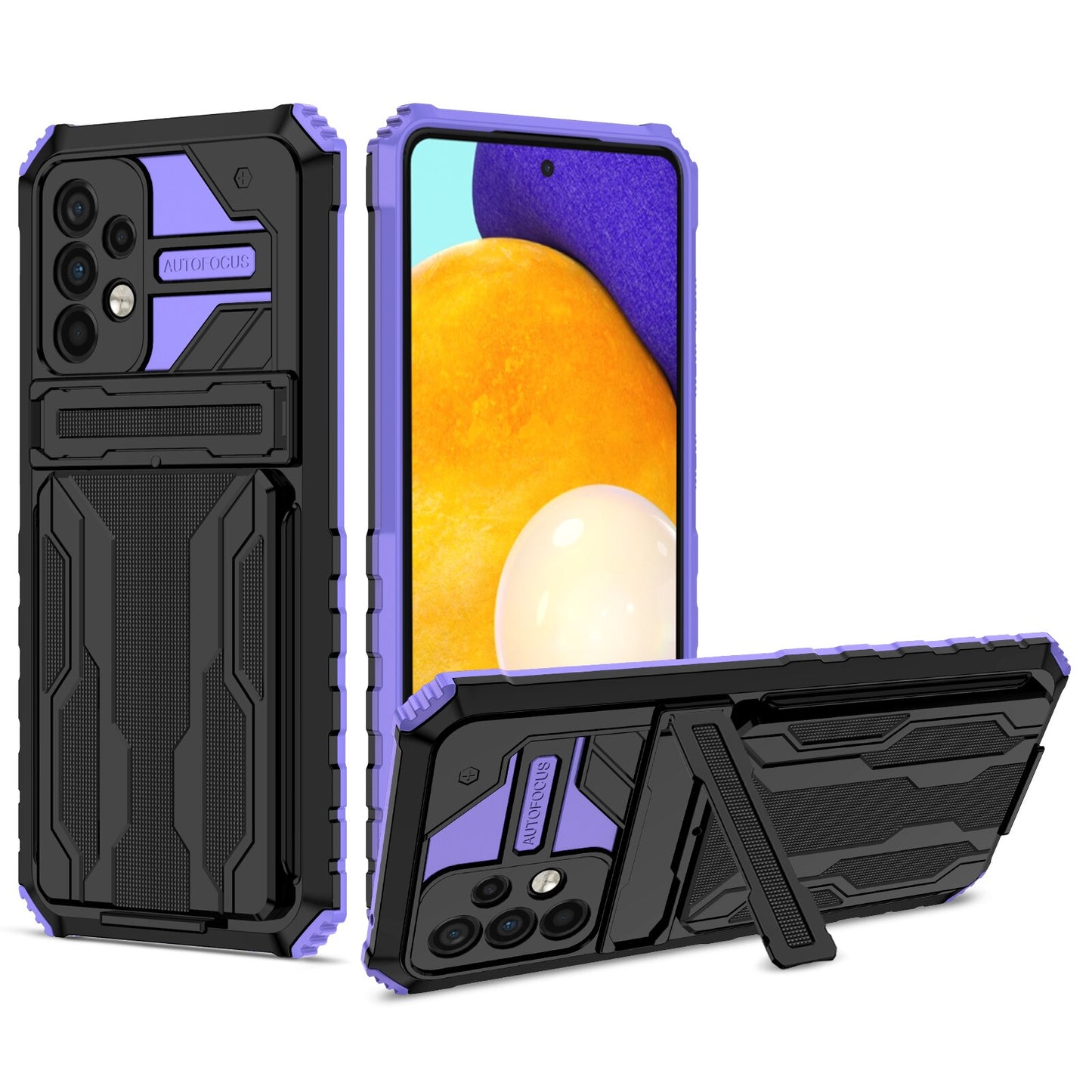 Armour Case With Card Slot for Samsung Galaxy