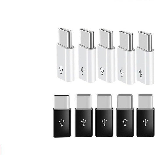 10-Piece USB 3.1 USB-C Type-C Male to Micro USB Female Adapter