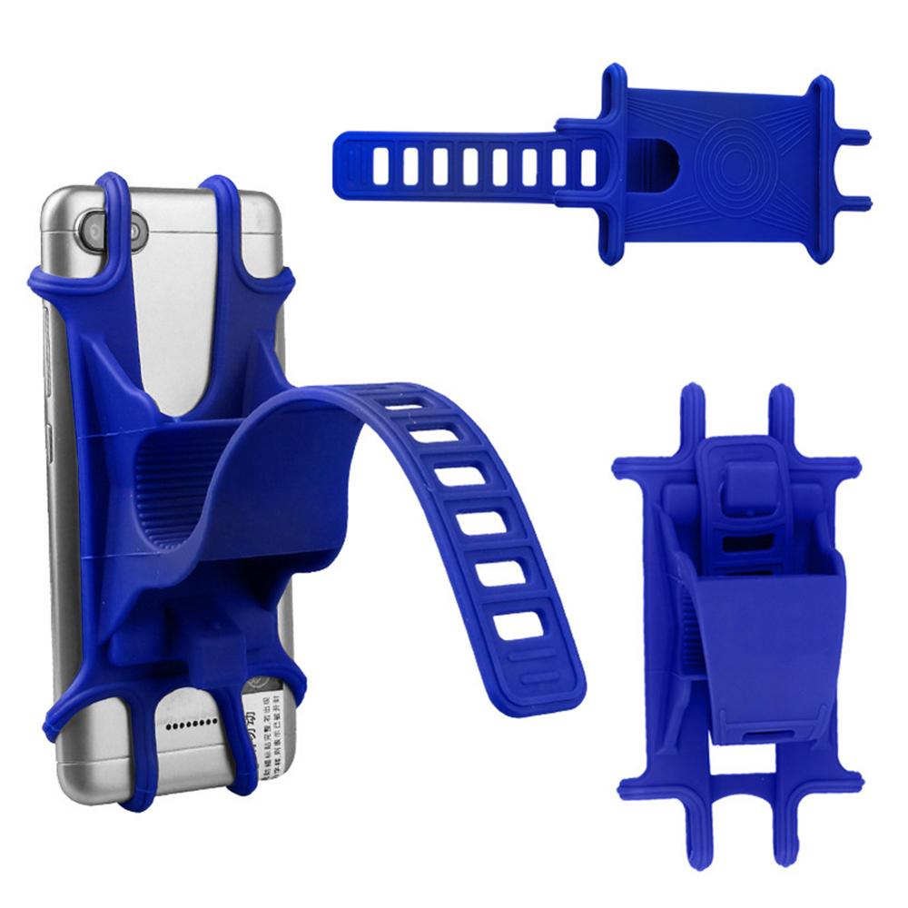 Universal Bike Motorcycle Mobile Phone Stand Holder Silicone Non-slip Buckle Pull Phone Mount