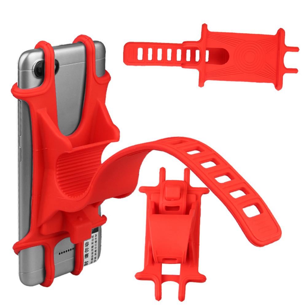 Universal Bike Motorcycle Mobile Phone Stand Holder Silicone Non-slip Buckle Pull Phone Mount