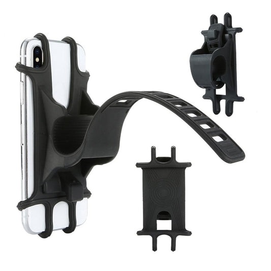 Universal Bike Motorcycle Mobile Phone Stand Holder Silicone Non-slip Buckle Pull Phone Mount