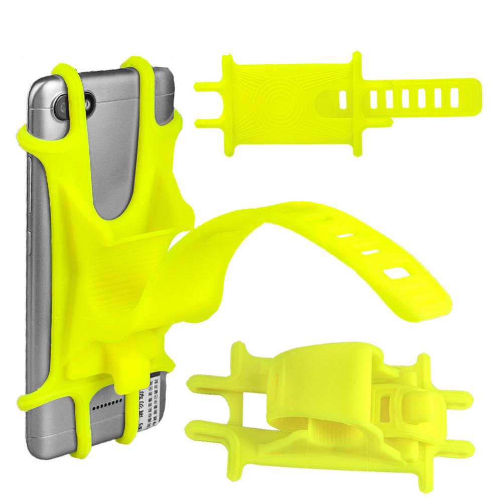 Universal Bike Motorcycle Mobile Phone Stand Holder Silicone Non-slip Buckle Pull Phone Mount