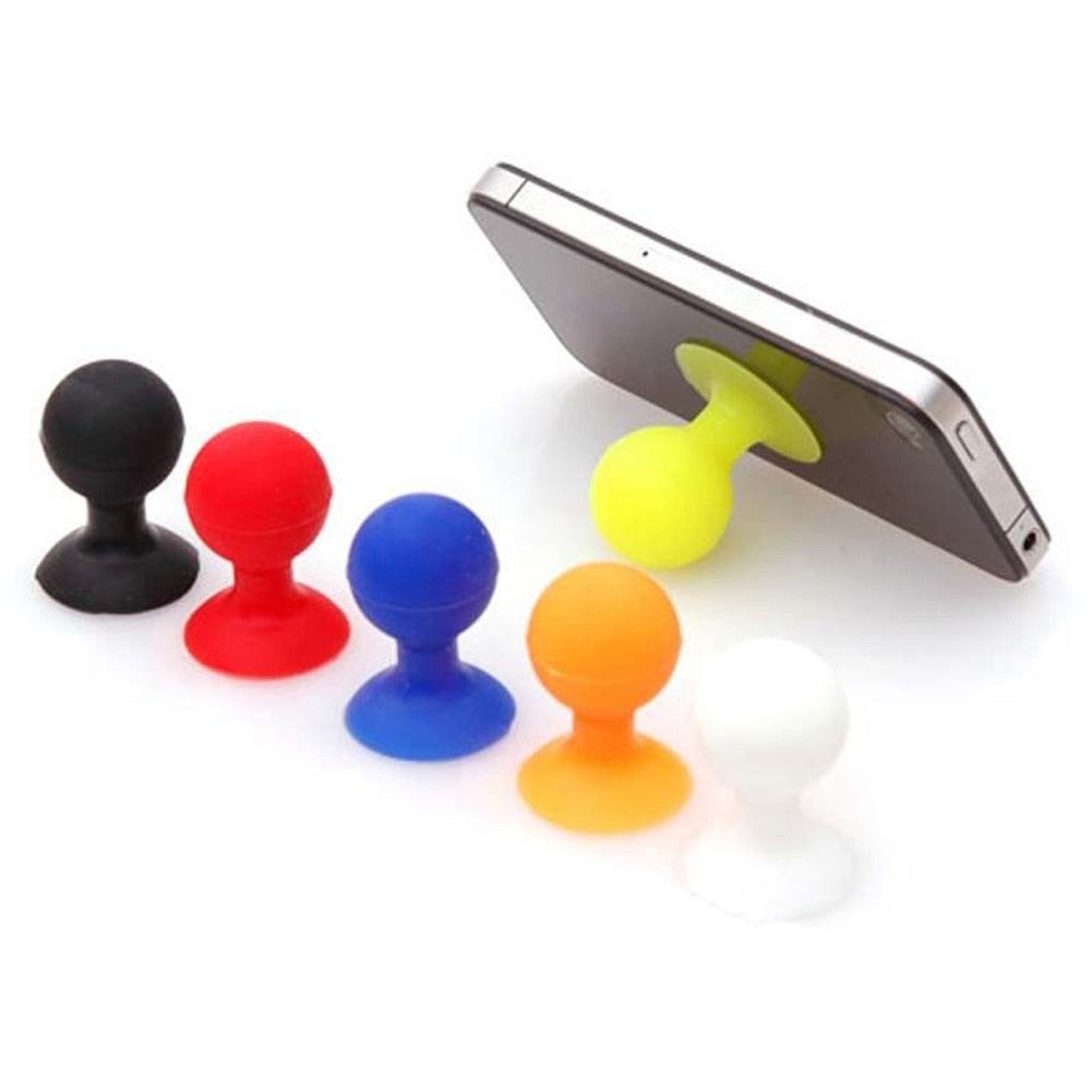 3x Silicone Phone Sucker Stands