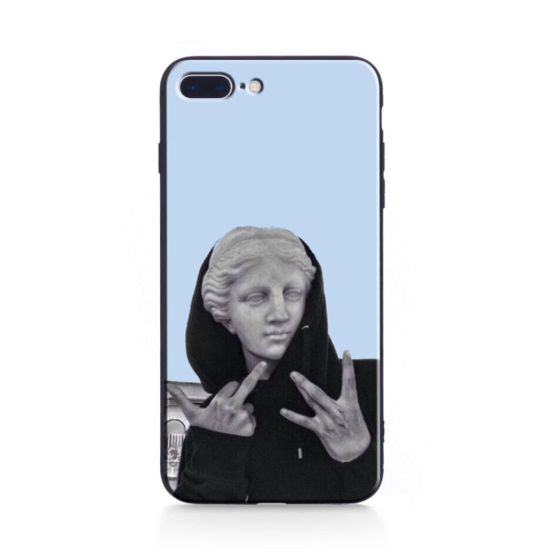 Mona Lisa Art iPhone Silicone Phone Case Cover
