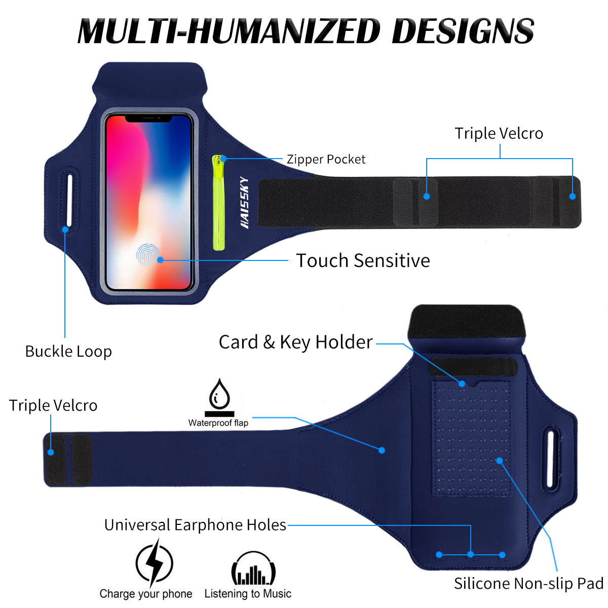 Running Sports Armband Case for Mobile and Earphones