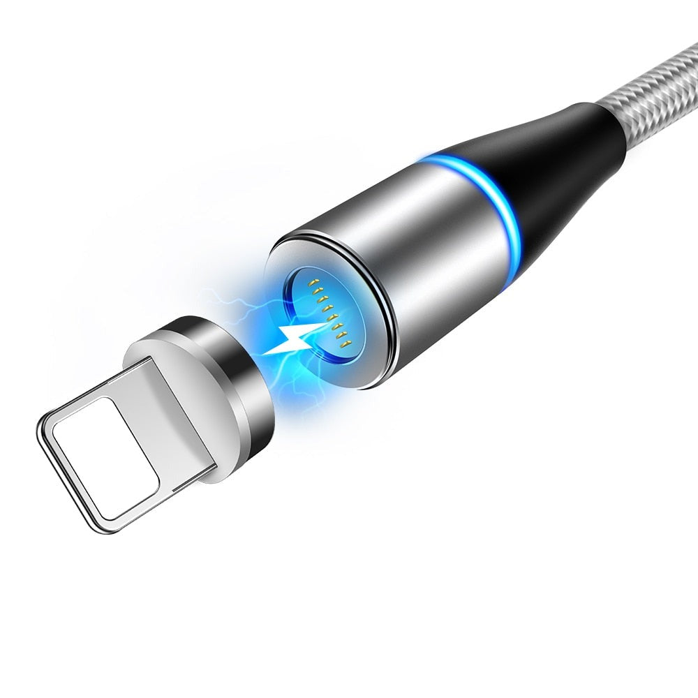 2m Fast 3A Magnetic Cable Quick Charge 3.0 Micro USB Charger Type-C