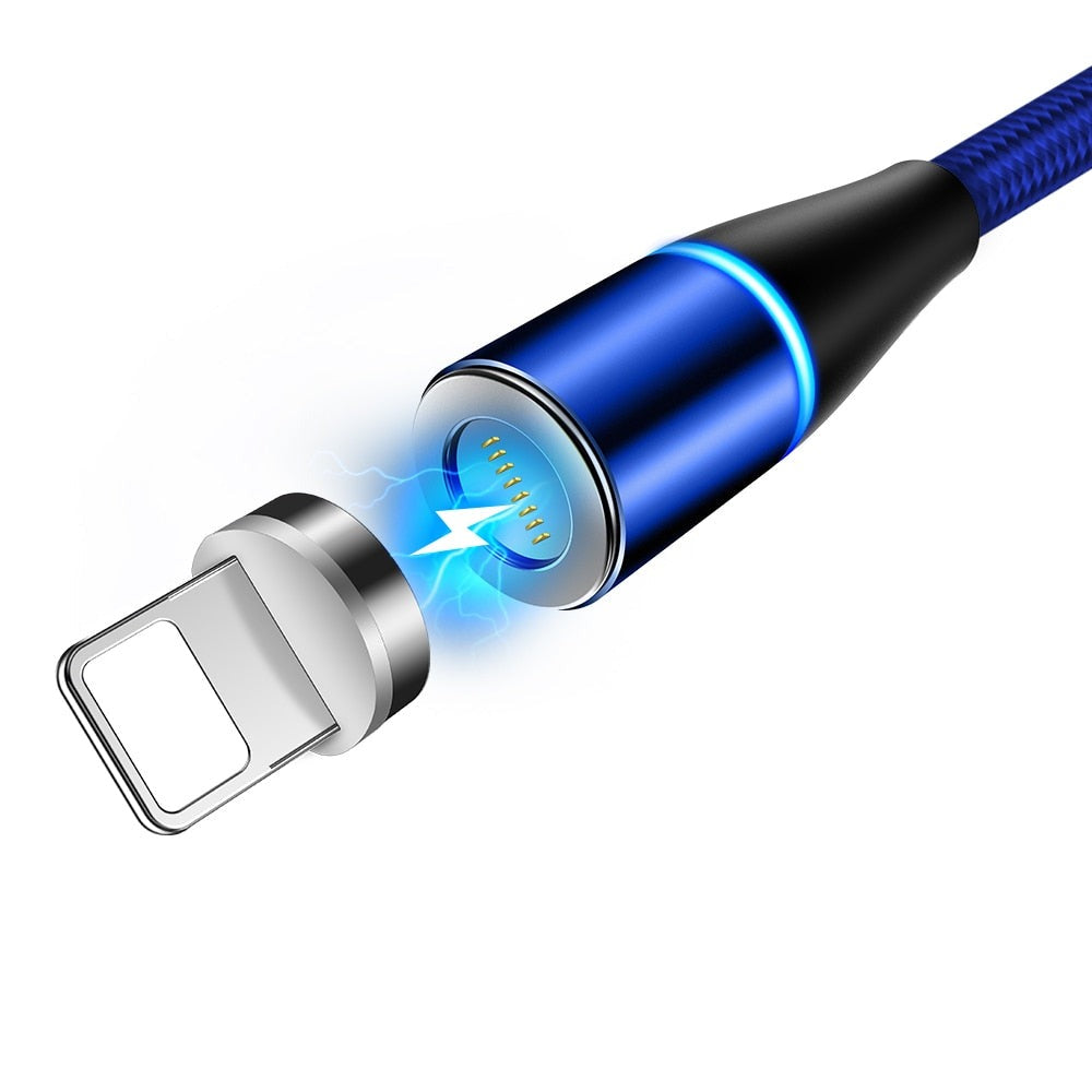 2m Fast 3A Magnetic Cable Quick Charge 3.0 Micro USB Charger Type-C