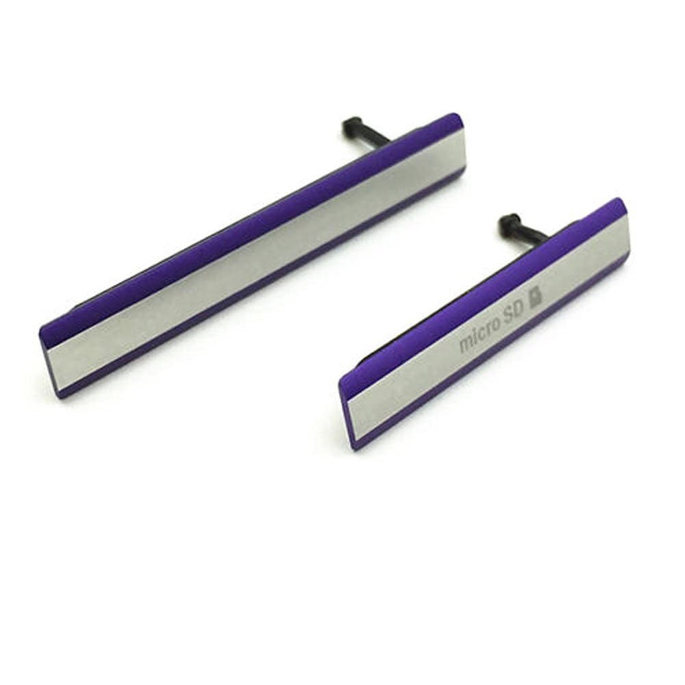Micro SD SIM Card USB Charging Port Slot Cover for Sony Xperia Z2 L50w D6503 D6502 D6543