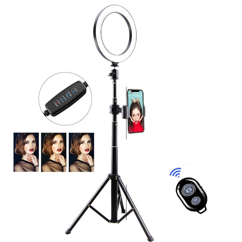 LED Ring Light 20cm Lamp Dimmable