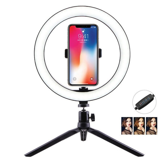 LED Selfie Ring Light Photo Studio 10" 15w