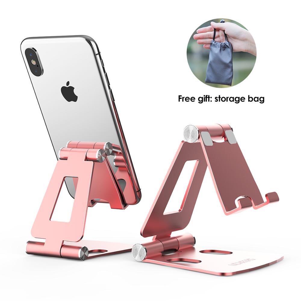 Universal Foldable Aluminum Mobile Phone Tablet Holder Stand