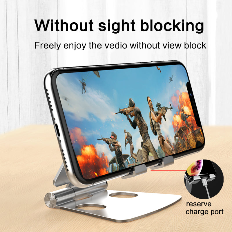 Universal Foldable Aluminum Mobile Phone Tablet Holder Stand