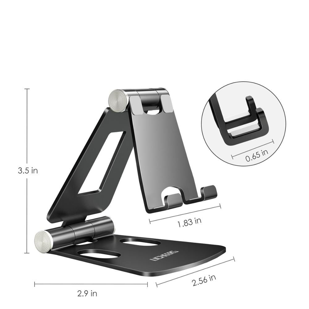 Universal Foldable Aluminum Mobile Phone Tablet Holder Stand