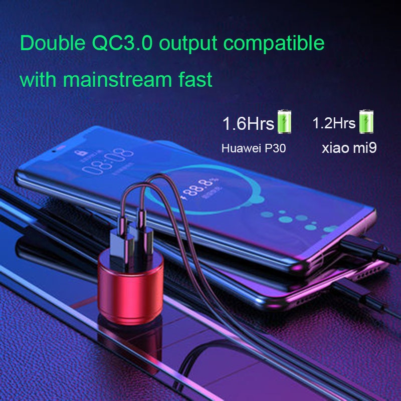 Quick Charge 3.0 36W USB Car Charger