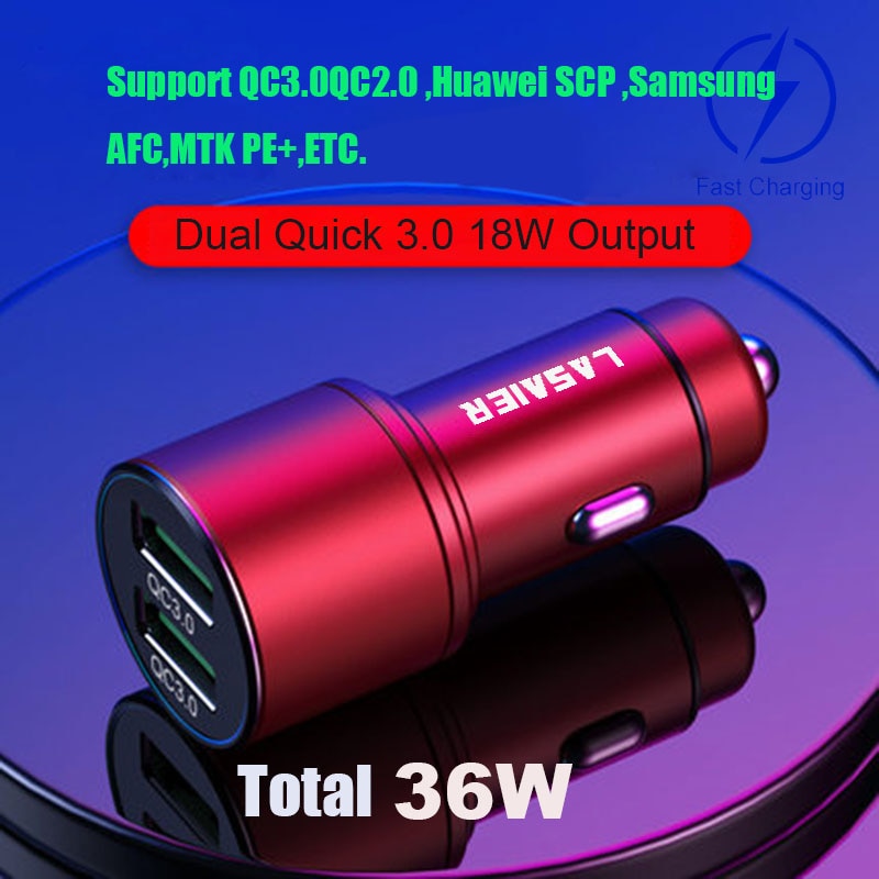 Quick Charge 3.0 36W USB Car Charger