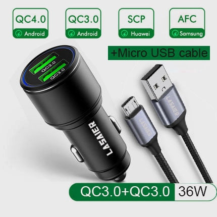 Quick Charge 3.0 36W USB Car Charger