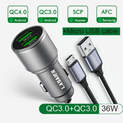 Quick Charge 3.0 36W USB Car Charger