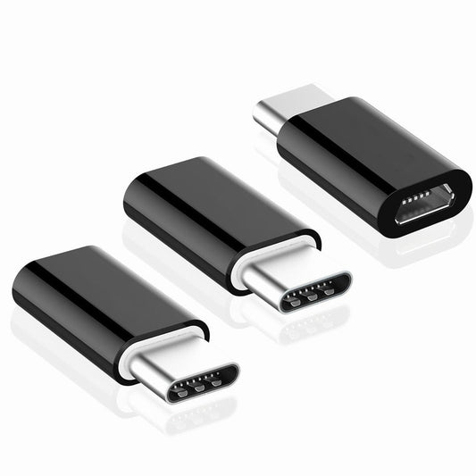 Mini  3-Piece Micro USB To typeC Adapter For Samsung S8 S9 Xiaomi Huawei Phone Charger Usbc Micro To C