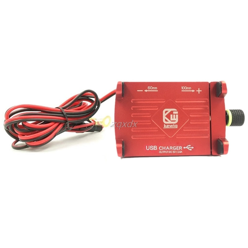 Motorcycle Phone Holder With USB Charger