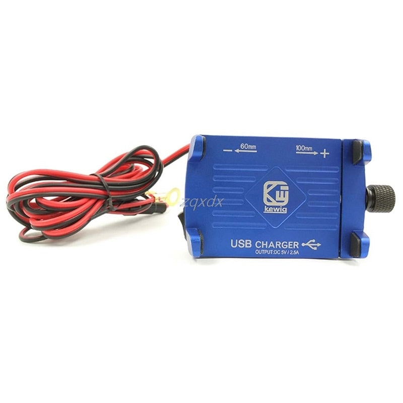 Motorcycle Phone Holder With USB Charger