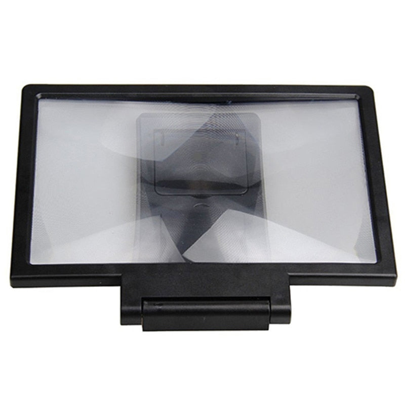 Mobile Phone Universal 3D Screen Amplifier Magnifying Glass HD Stand for Video Bicycle Holder