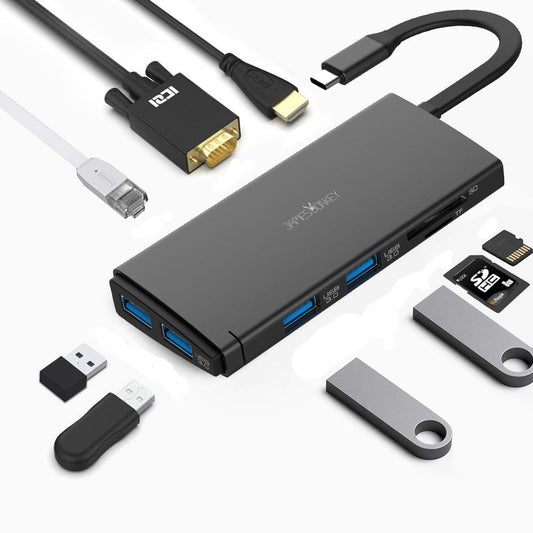 10-in-1 USB-C HUB Laptop Docking Station