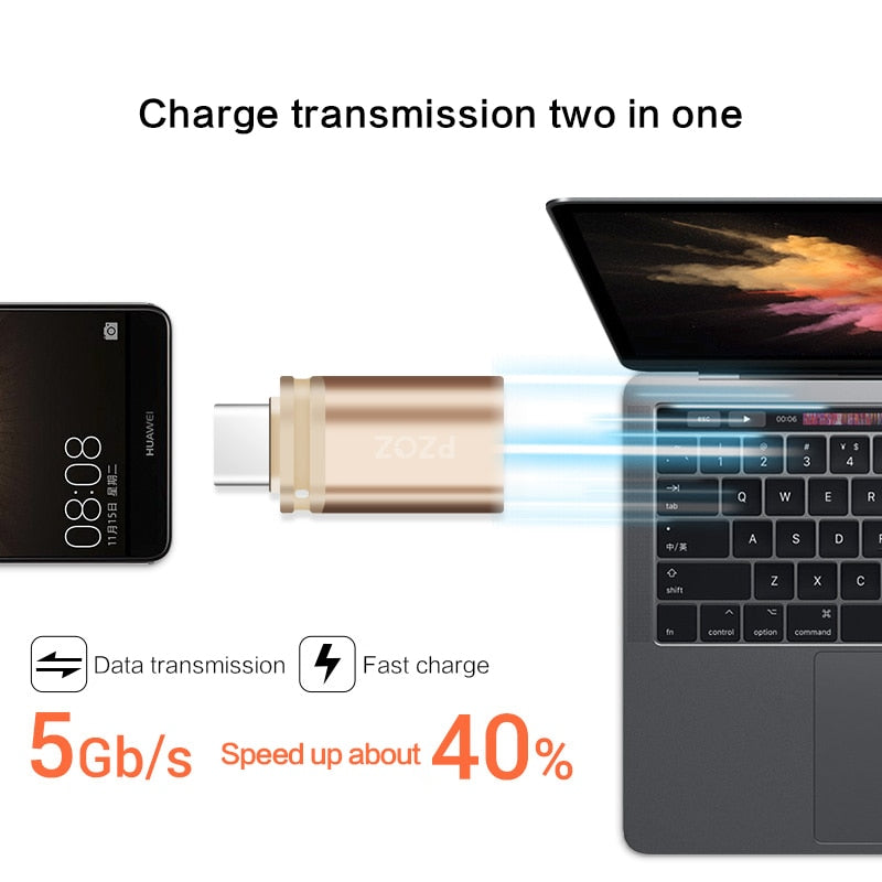 OTG Adapter Type-C 3.0 Micro USB 3.0 Charge Data Converter USB-C