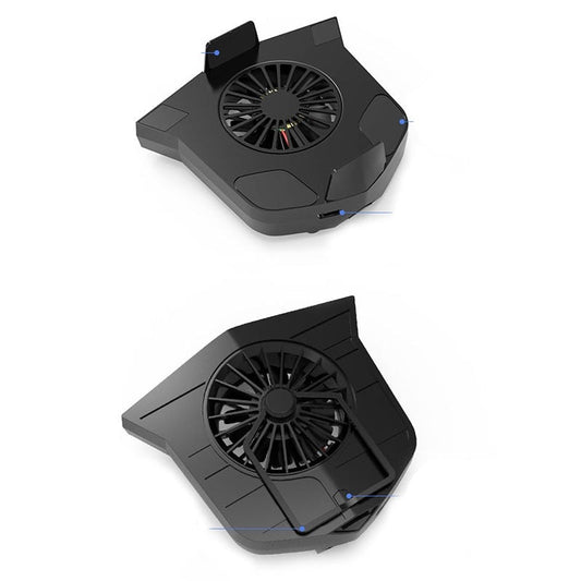 Portable Mobile Phone Gameing Cooling Pad Phone Holder Bracket Cooling Fan Radiator For 4-6.4inch