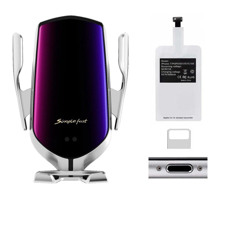 10W Smart Wireless Phone Charger for Car