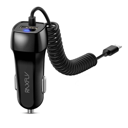 RAXFLY USB Car Charger For iPhone X 6 7 8 XS Max Phone Charger Car Micro USB Type C Lighting For