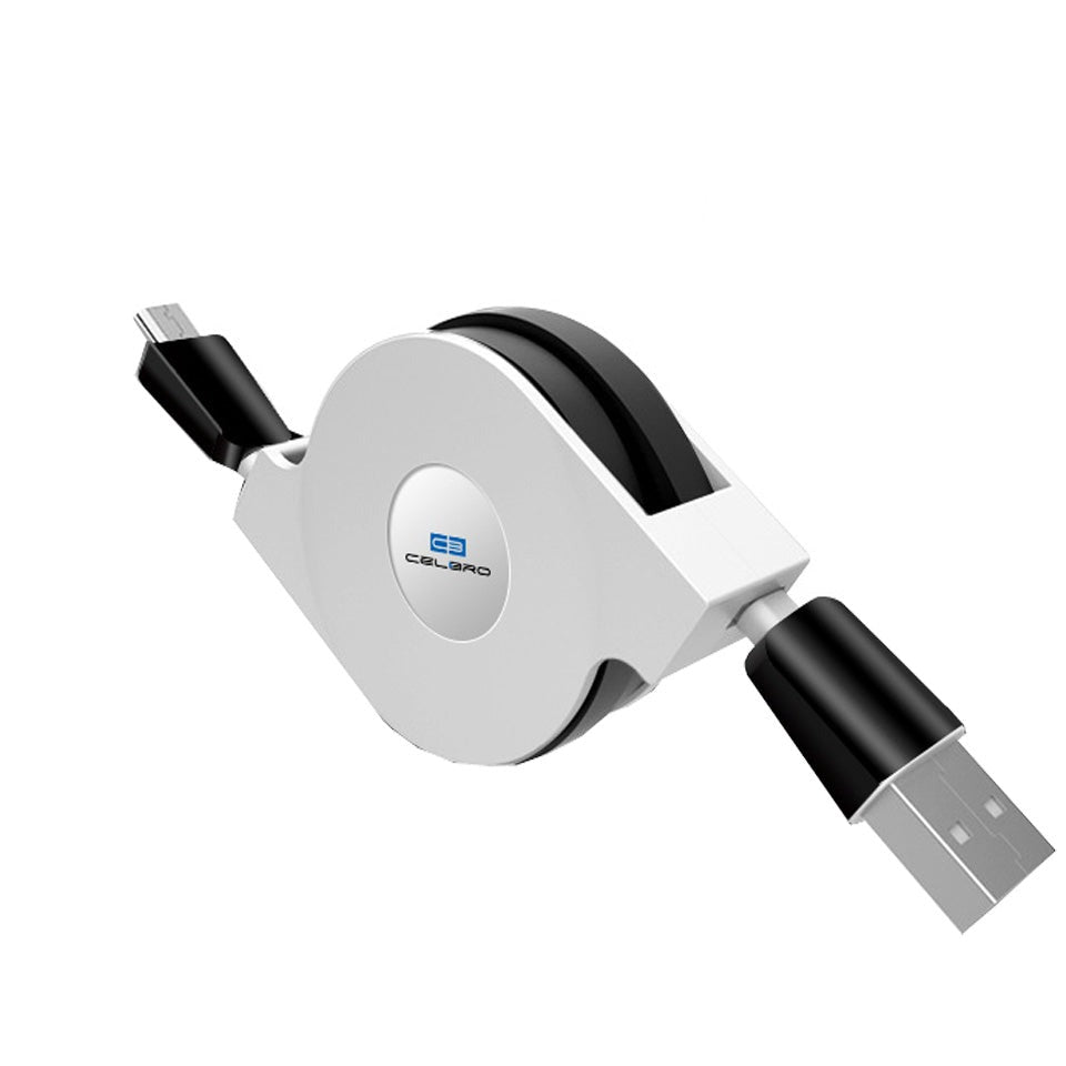 Retractable Micro USB Phone Charger Cable 1m/2m/3m