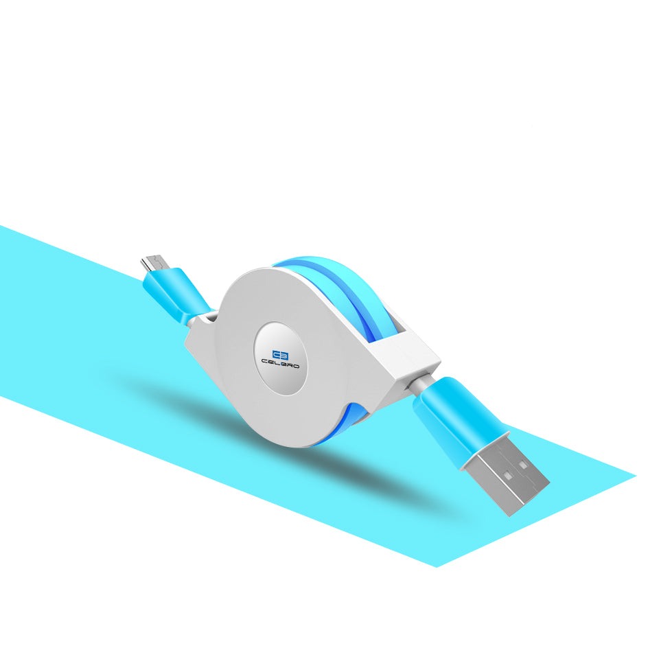 Retractable Micro USB Phone Charger Cable 1m/2m/3m