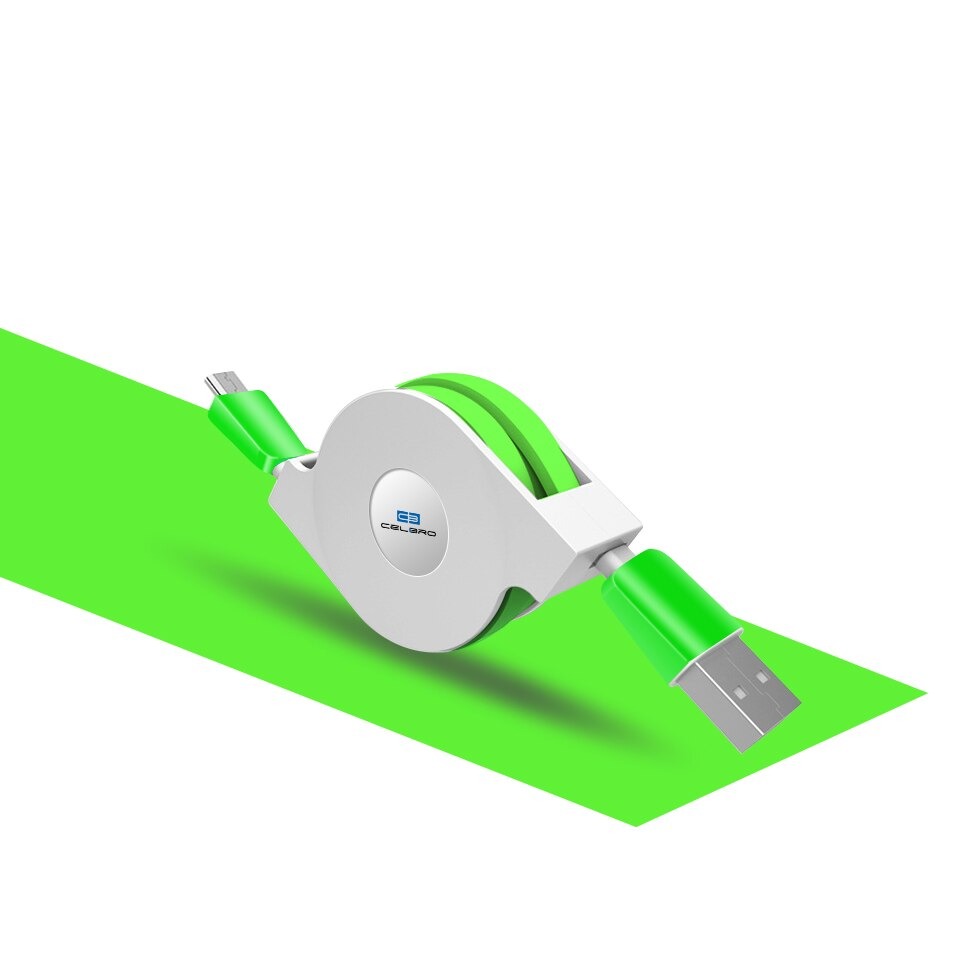 Retractable Micro USB Phone Charger Cable 1m/2m/3m