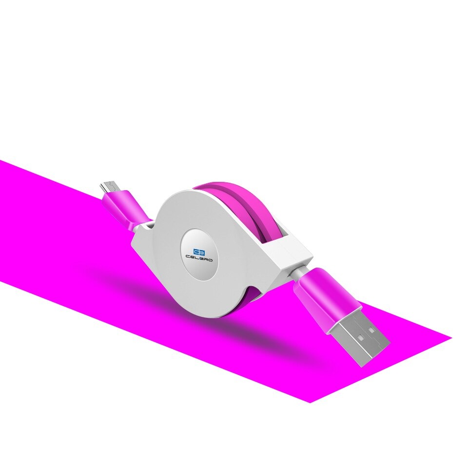 Retractable Micro USB Phone Charger Cable 1m/2m/3m