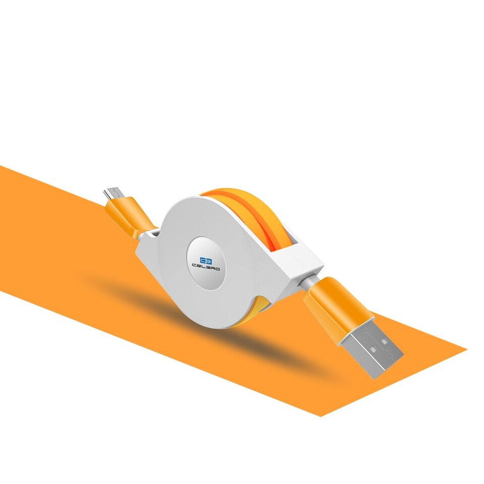 Retractable Micro USB Phone Charger Cable 1m/2m/3m