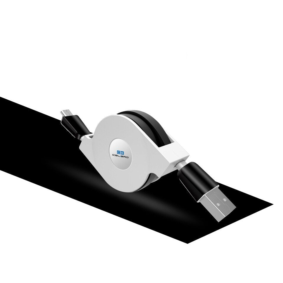 Retractable Micro USB Phone Charger Cable 1m/2m/3m