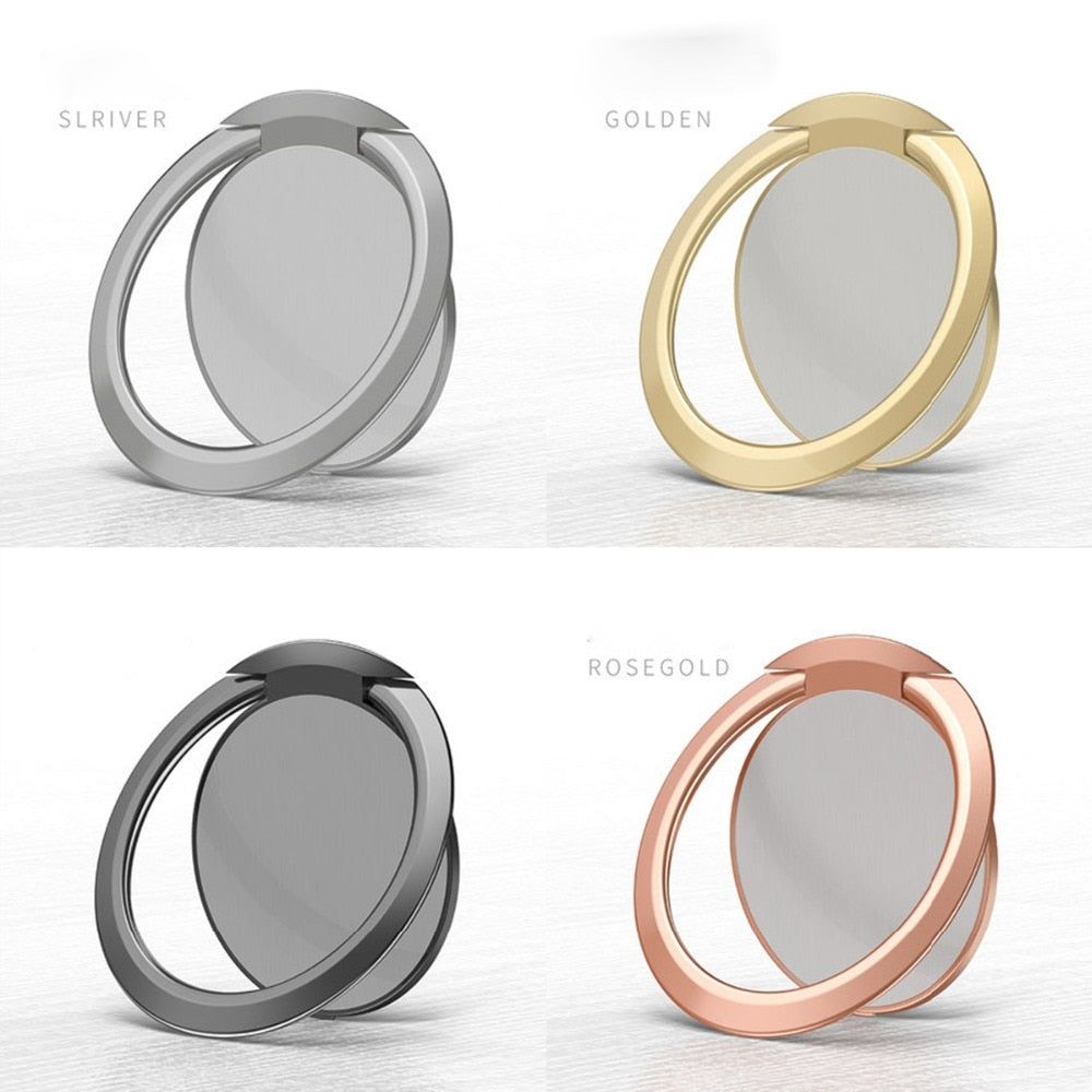 Mobile Phone Finger Ring 90 Degree Rotatable Smartphone Stand Holder