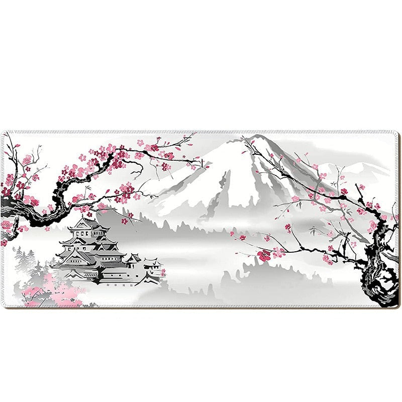 XL Sakura Japanese Cherry Blossom Mouse Pad Gaming
