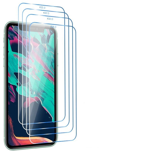 4-Piece Tempered Glass Screen Protector for iPhone 11/12/13/14 Pro Max Mini