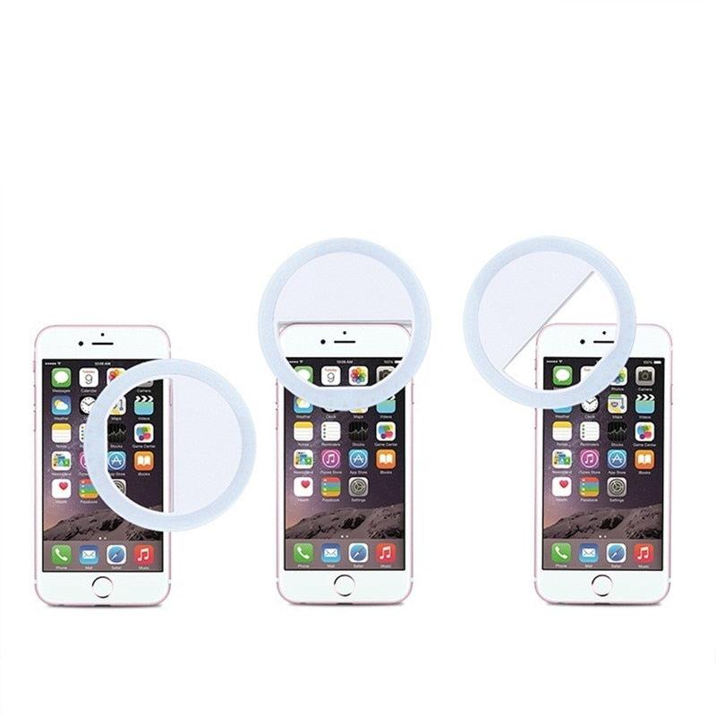 Selfie LED Ring Flash LED Mobile Phone Light Clip Clamp