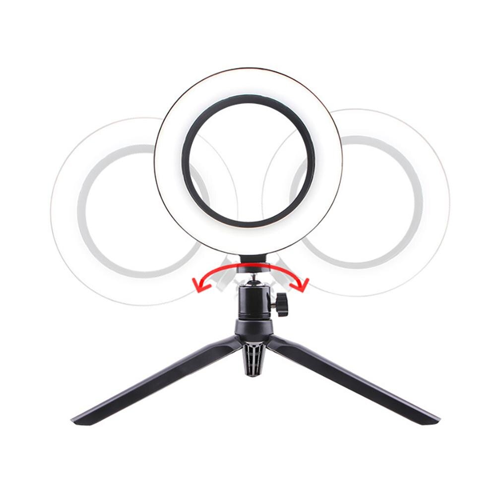 Selfie Lights Ring Fill Light LED Photographic Studio Dimmable Ringlight Phone Holder Lighting 1.25m