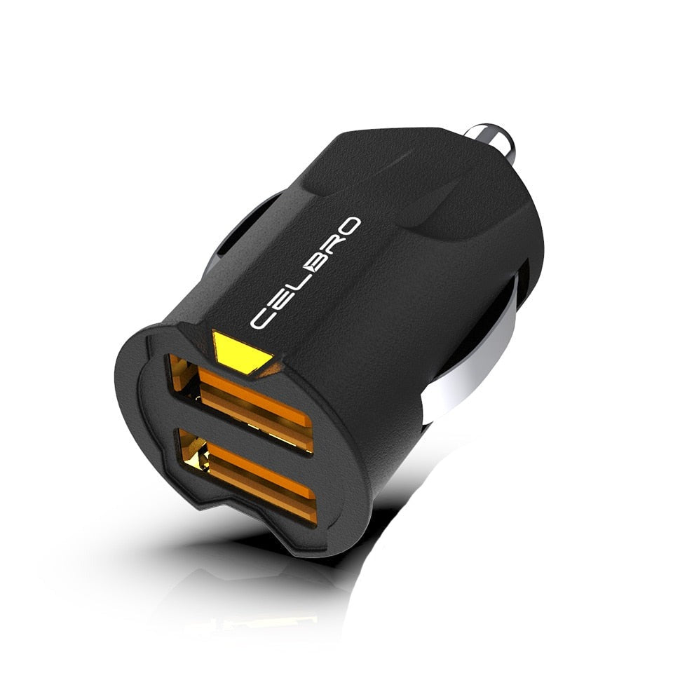 Mini USB Car Charger Adapter 2A Car USB Charger Mobile Phone Dual USB Car-charger Auto