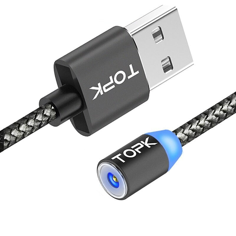 R-Line 1 LED Magnetic USB Cable Type-C Cable Micro USB