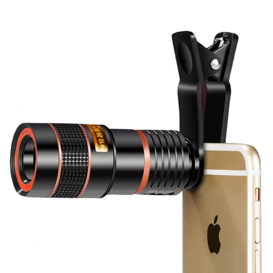 Universal 8x 12x Zoom Clip Lens for Smartphone Cellphone